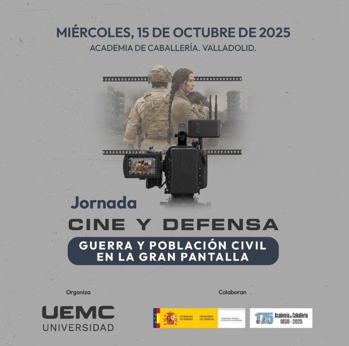 La UEMC y la Academia de Caballería analizan este miércoles la relación entre cine y defensa en una jornada con expertos