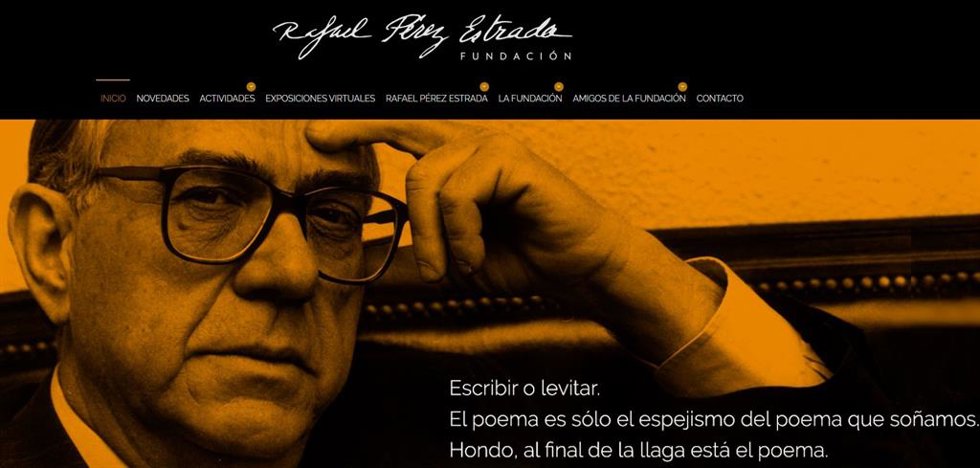 Página web de la Fundación Rafael Pérez Estrada.