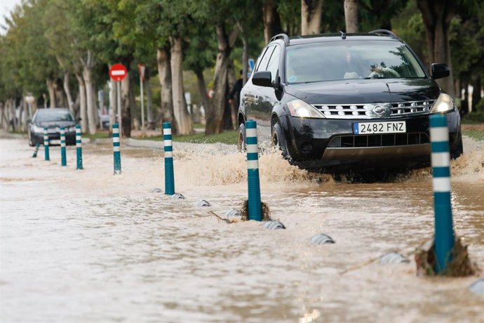 San Javier tras el paso de la borrasca Alice.