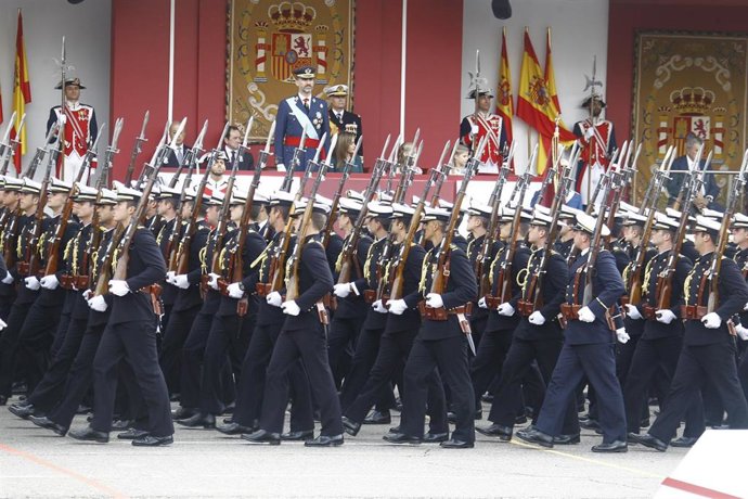 Archivo - Desfile del 12 de Octubre. Día de la Hispanidad