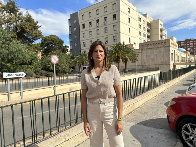 La portavoz socialista Fátima Herrera.