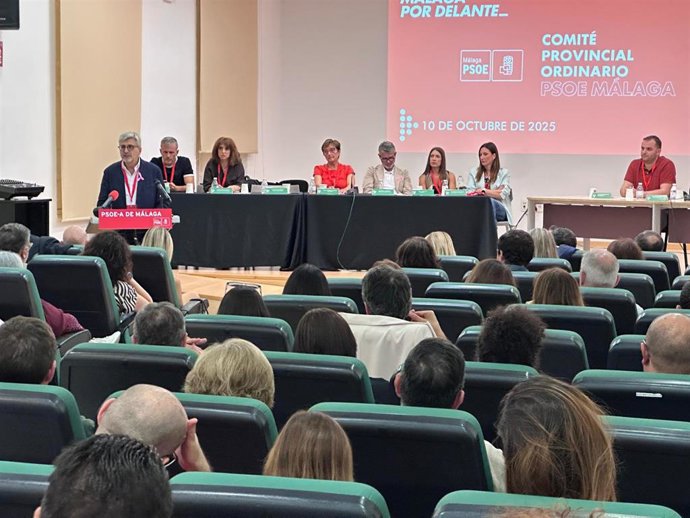 Reunión del Comité Provincial del PSOE de Málaga.