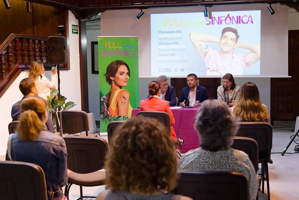 Presentan 'A fULL con la Sinfónica', un ciclo de conciertos para acercar en Tenerife la música clásica a jóvenes