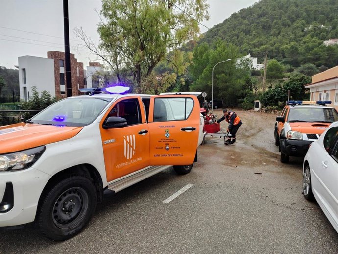 Sant Joan de Labritja evalúa los daños ocasionados por la dana
