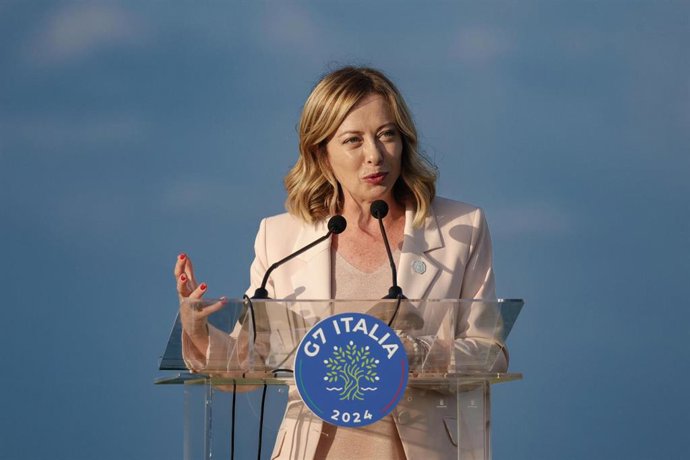 Archivo - La primera ministra italiana, Georgia Meloni (archivo)