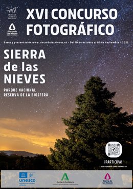 Cartel del XVI Concurso Fotográfico Sierra de las Nieves