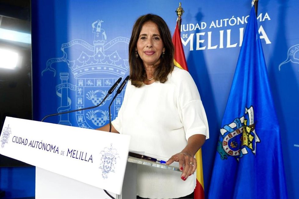 La vicepresidenta 2 de la Ciudad Autónoma de Melilla y portavoz del Gobierno local, Fadela Mohatar (PP).