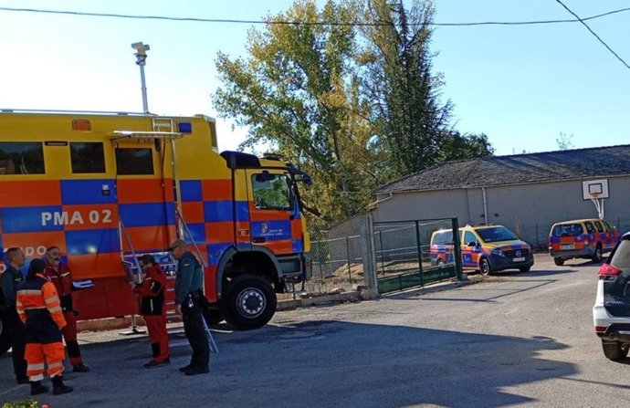 Puesto de Mando Avanzado del dispositivo de búsqueda del varón de 96 años que estaba extraviado en Escuredo (León)