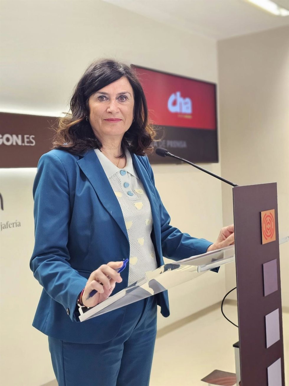 Archivo - La diputada de CHA en las Cortes de Aragón Isabel Lasobras.