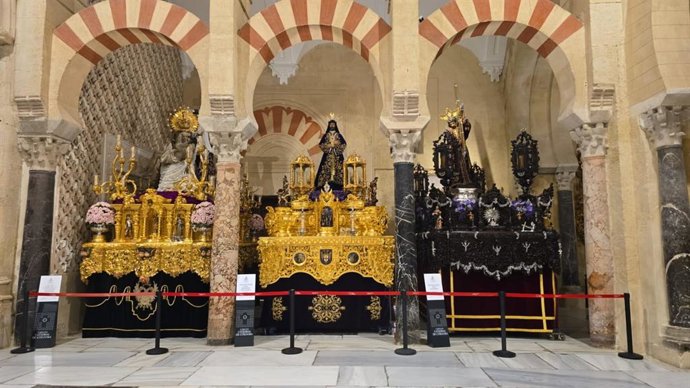Imágenes del Vía Crucis Magno 2025 en la Catedral de Córdoba.