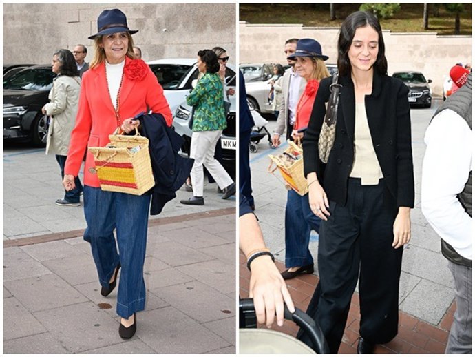 La infanta Elena y Victoria Federica a su llegada a la corrida benéfica del 12 del Día de la Hispanidad