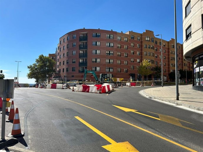 Imagen de una de las calles del barrio de Parquesol afectadas por la nueva reordenación del tráfico
