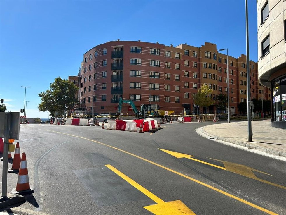 Imagen de una de las calles del barrio de Parquesol afectadas por la nueva reordenación del tráfico