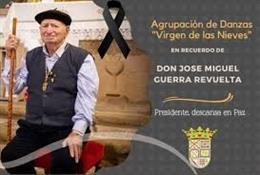 Fallece José Miguel Guerra, presidente de la Agrupación de Danzas Virgen de las Nieves