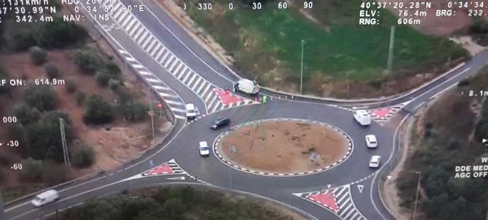 Afectaciones en las carreteras de la zona de L'Ebre (Tarragona) por las inundaciones