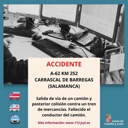 Gráfico elaborado por el 112 con datos del fallecido en Carrascal de Barregas