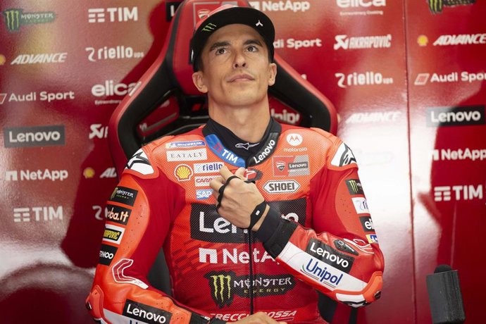 Archivo - El piloto español de MotoGP Marc Márquez (Ducati), en el GP de Austria 2025. 