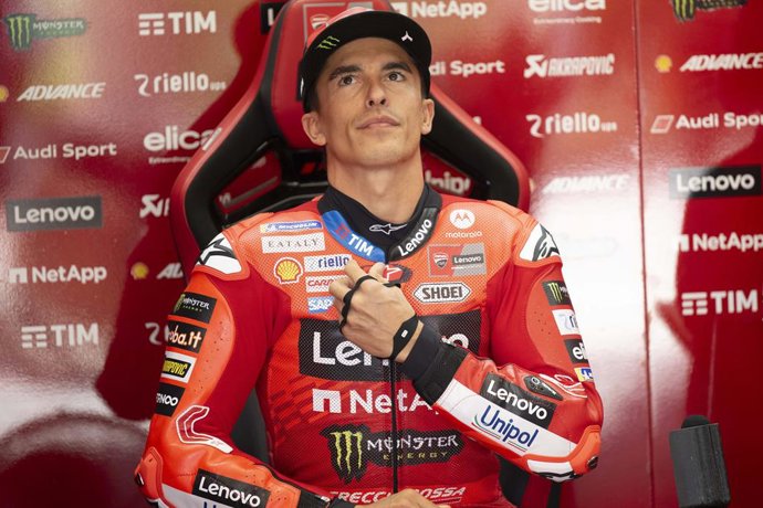 Archivo - MARQUEZ Marc (spa), Ducati Lenovo Team, Ducati Desmosedici GP25, retrato durante o 2025 MotoGP Bwin Grand Prix of Austria, no Red Bull Ring, de 15 a 17 de agosto de 2025 na Áustria, Spielberg - Photo Studio Milagro / DPPI
