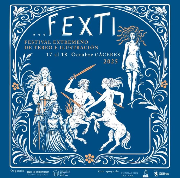 Cartel del Festival Extremeño del Tebeo e Ilustración
