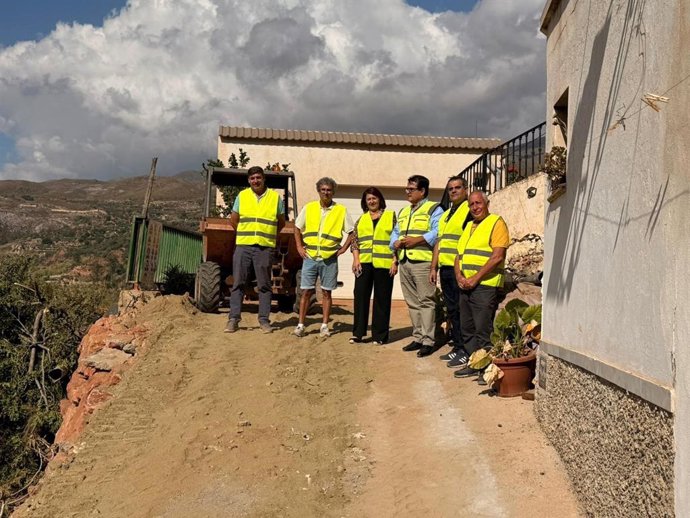 Visita al Cerro de San Blas, tras las obras de mejora por los graves daños provocados por las lluvias, con fondos provinciales.