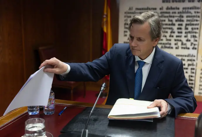 El director de Obras Públicas de Navarra, Pedro López Vera