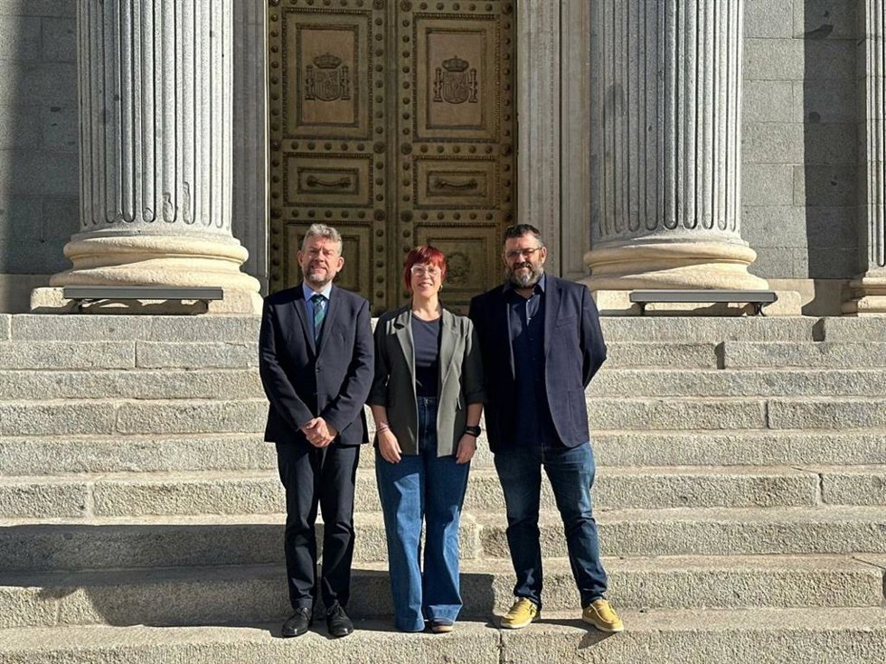 Francesc-Marc Álvaro (ERC); Vicen Vidal (Més per Mallorca) y gueda Micó (Compromís)