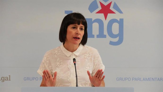 Archivo - La portavoz del BNG, Ana Pontón, en rueda de prensa.