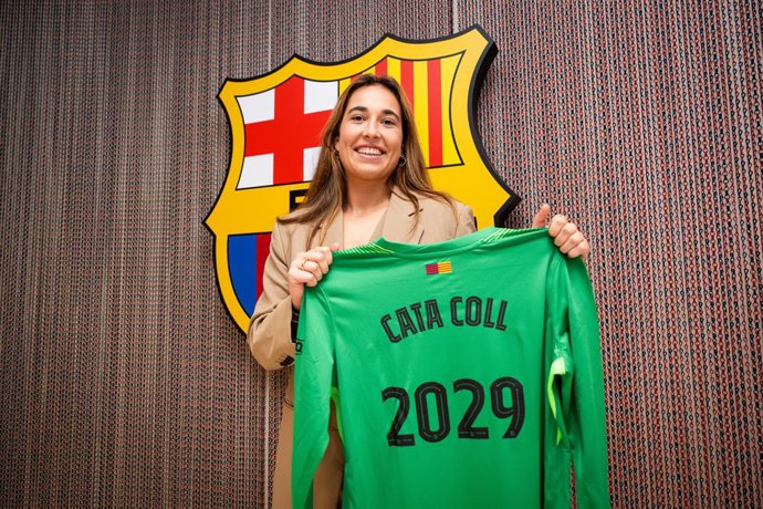 La portera del Barça Cata Coll renueva hasta 2029.