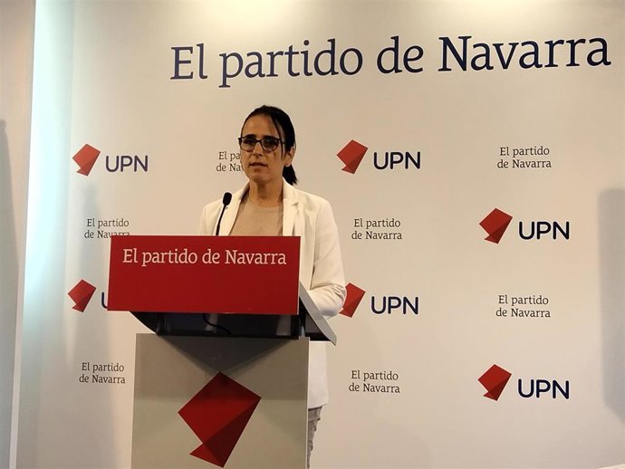 Archivo - La parlamentaria de UPN Leticia San Martín.