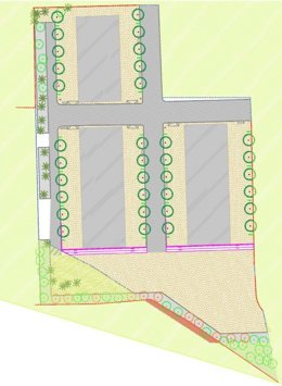 Plano de la reforma del recinto ferial de Espartinas.