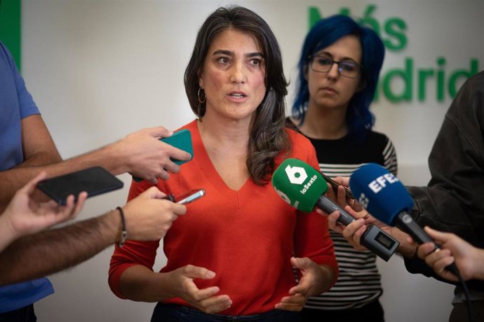 La portavoz del grupo parlamentario de Más Madrid en la Asamblea de Madrid, Manuela Bergerot.