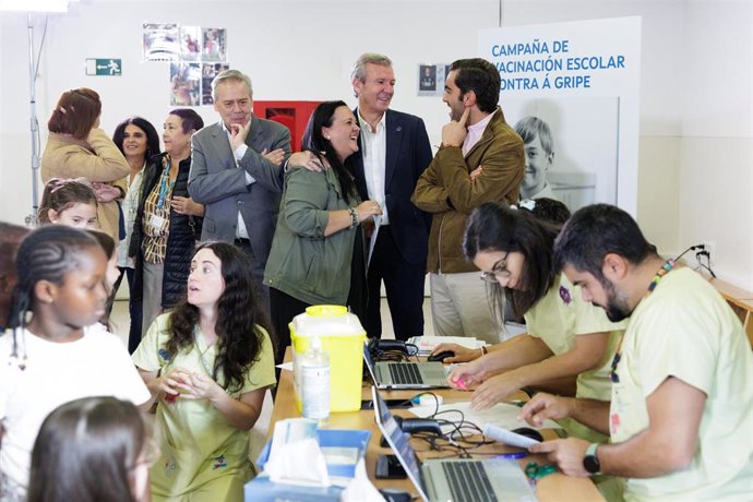 Arranque de la campaña de vacunación en colegios.