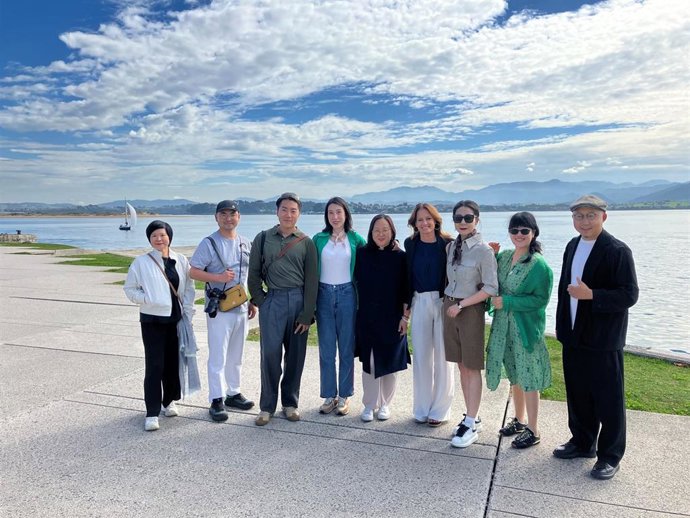 Recepción de los periodistas chinos