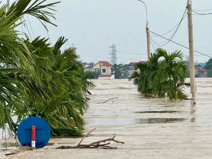 Una inundación en Vietnam.