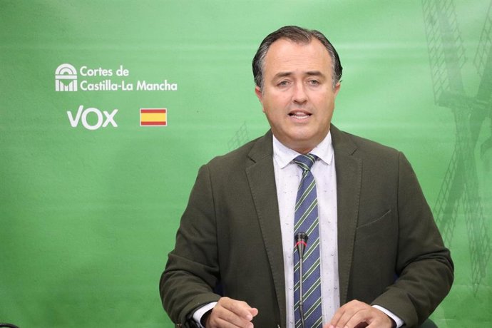 El presidente del Grupo Parlamentario VOX, David Moreno.