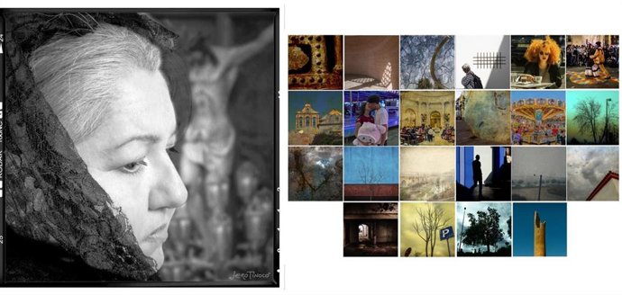 Cartel con las muestras 'Exploraciones en Color' y 'Cajón de sastre' de Afoco.