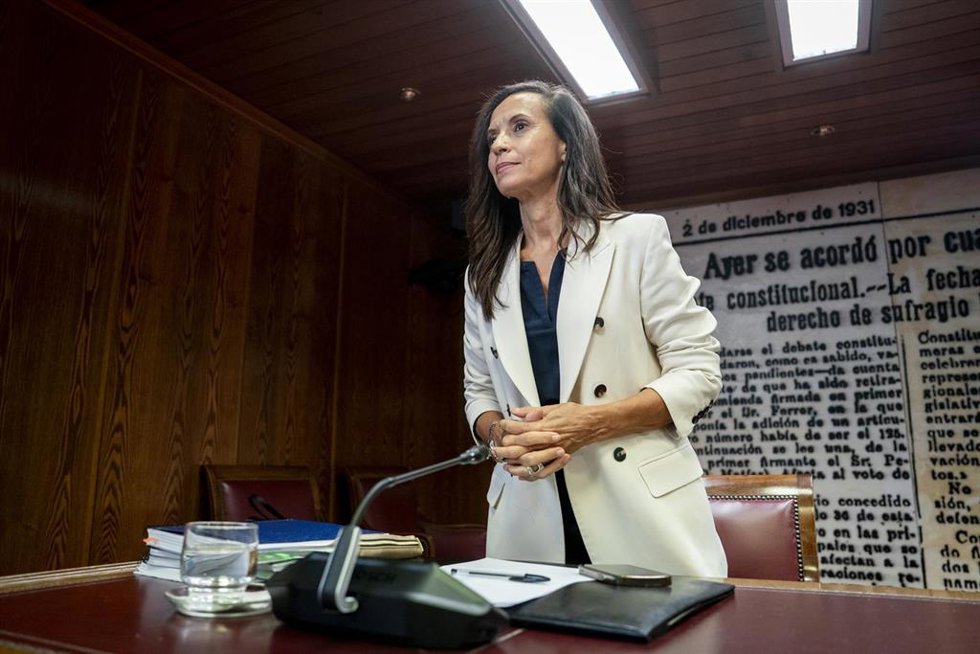 Archivo - La presidenta de Redeia, Beatriz Corredor Sierra, comparece ante la Comisión de Investigación sobre la interrupción del suministro eléctrico y de las comunicaciones del 28 de abril de 2025, en el Senado, a 11 de septiembre de 2025, en Madrid (
