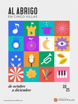 Cartel del programa cultural Al Abrigo.