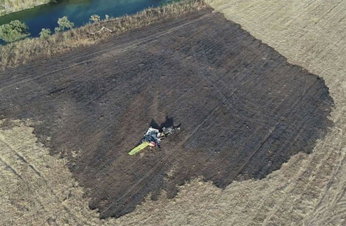 Accidente en el que murió un piloto vigués en Portugal, en junio del año pasado.