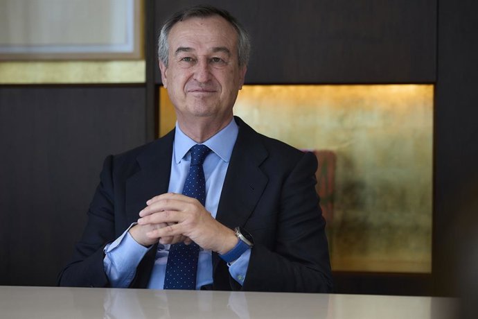 El consejero delegado de Banco Sabadell, César González-Bueno, durante una entrevista para Europa Press, en la sede de Sabadell, a 7 de octubre de 2025, en Madrid (España).