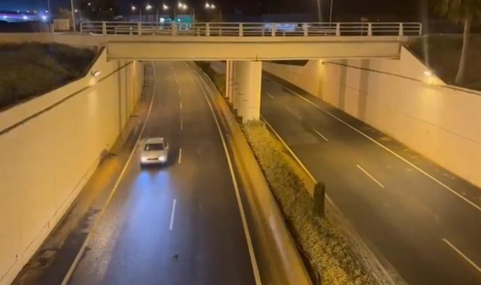 Carretera del aeropuerto de Ibiza.