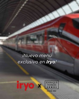 El menú Oktoberfest Enrique Tomás x Iryo estará disponible hasta el 19 de octubre en los trenes de la compañía