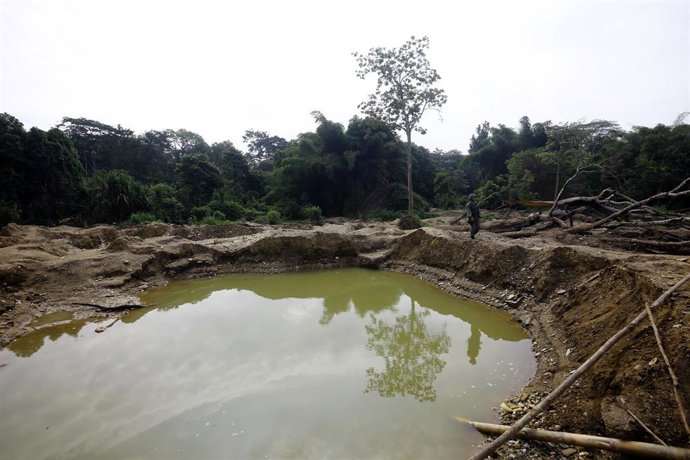 Archivo - Imagen de archivo de una mina en Venezuela.