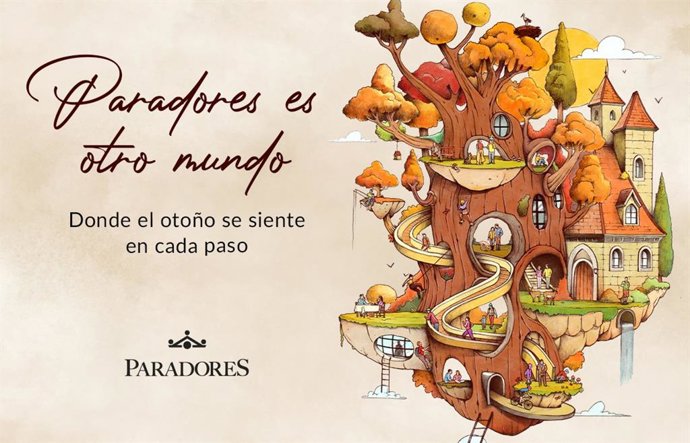 Paradores lanza su campaña de otoño con habitaciones desde 80 euros para viajar a 49 establecimientos.