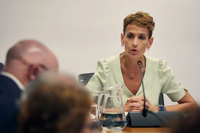 María Chivite, presidenta del Gobierno de Navarra