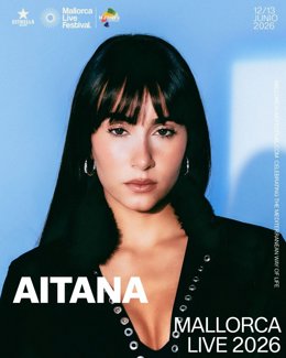 Cartel de Aitana como primera confirmación del Mallorca Live.