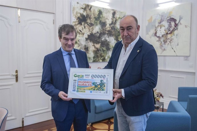 Presentación del cupón de la ONCE dedicado a la mujer rural.