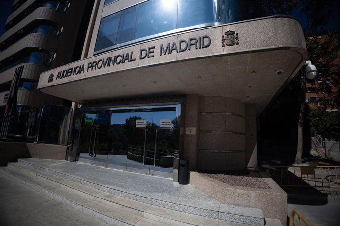 Fachada de la sede de la Audiencia Provincial de Madrid, a 26 de septiembre de 2025, en Madrid (España).