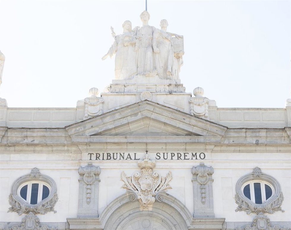 Fachada de la sede del Tribunal Supremo.