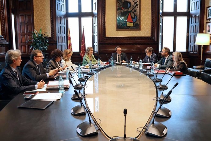 Reunión de la Mesa del Parlament.
